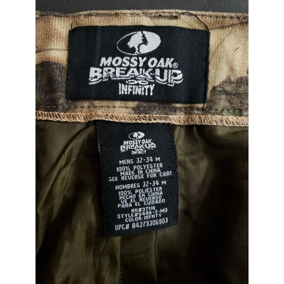 Mossy Oak Break-Up Infinity Insulated Camouflage Hunting Pants Mens Medium 32-34 - Picture 9 of 11